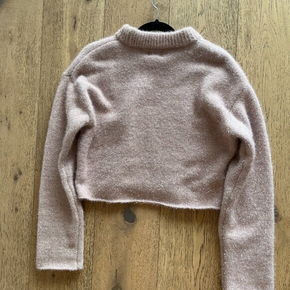 H&M Glittery Sweater in Light Beige/Pink - Size Small - Picture 7 of 7